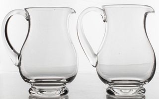 Tiffany & Co. Clear Glass Pitchers, 2