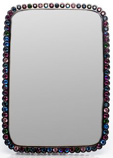 Jay Strongwater Metal and Rhinestone Picture Frame
