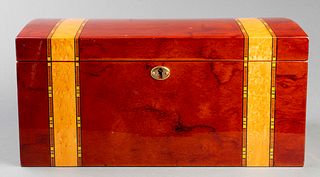 Large Modern Marquetry Humidor