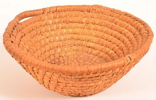 Rye Straw Coil Basket.