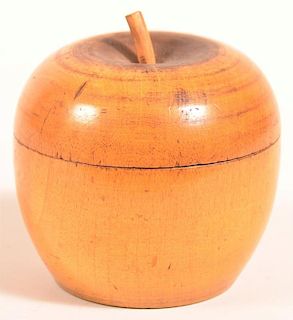 Vintage Treenware Apple Covered Canister.