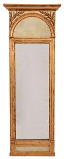 Italian Neoclassical Painted Gilt Pier Mirror
