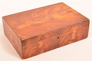 19th Century Softwood Lock Box.