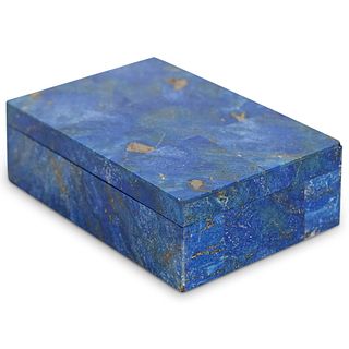 Vintage Lapis Lazuli Hinged Box
