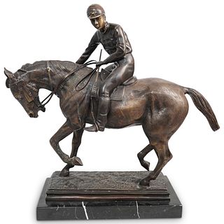 After J. Bonheur "Le Grand Jockey" Bronze Sculpture
