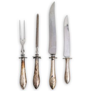 (4Pc) Sterling Weighted Carving Set