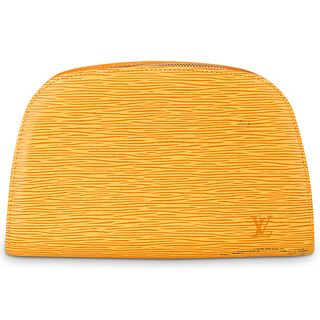 Louis Vuitton Yellow Epi Dauphine Cosmetic Pouch