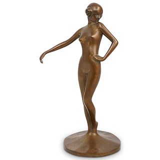 Art Deco Erotic Bronze Sculpture
