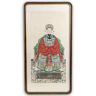Chinese Ancestor Scroll Painting