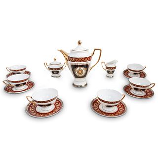 (15Pc) Versace Style Porcelain Service Set
