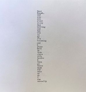 Sal Randolph, Dear Frank (the language drawings), 2012