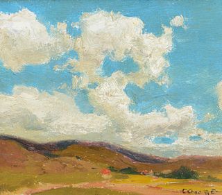 Eanger Irving Couse (1866–1936) — Clouds Over Taos Valley