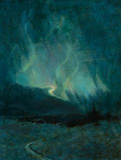 Sydney Laurence (1865–1940) — The Northern Lights (1920)