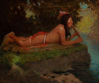 Eanger Irving Couse (1866–1936) — Repose