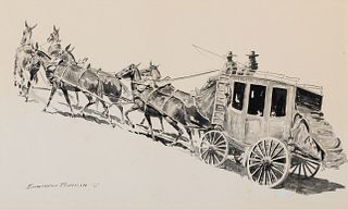 Edward Borein (1872–1945) — Stagecoach Mud Wagon