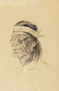 Frederic Remington (1861–1909) — Apache Head Study