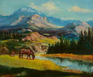 Olaf Wieghorst (1899–1988) — In the Rockies