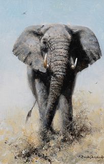 David Shepherd (1931–2017) — Elephant Reflections