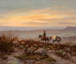 Olaf Wieghorst (1899–1988) — Sunset Trail