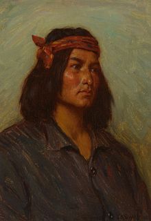 Joseph Henry Sharp (1859–1953) — Chiz Chile, Navajo Boy (1905)