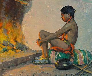 Eanger Irving Couse (1866–1936) — Indian Reverie
