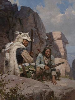 Z. S. Liang (b. 1953) — Observers Above Fort Phil Kearny, 1868 (2013)