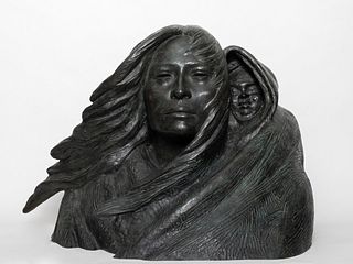 Harry Jackson (1924–2011) — Indian Mother and Child (1980)