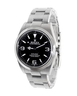 ROLEX Explorer Oyster Perpetual watch, ref. 214270, serial no. 2270KXXX, for men/Unisex.