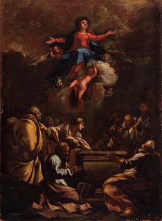 Italian school; 17th century.
"Assumption of the Virgin".
Oil on canvas.