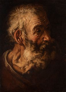 Italian school -probably Lombard- of the late seventeenth century.
"Bust of an old man or Saint Peter".
Oil on canvas. Relined.
