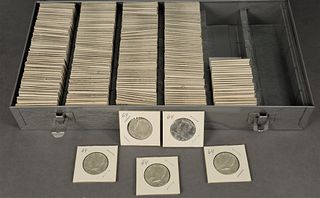 263 Silver Half Dollars, 1940's, 1950's, 1960's up to 1964, $131.50 face value.