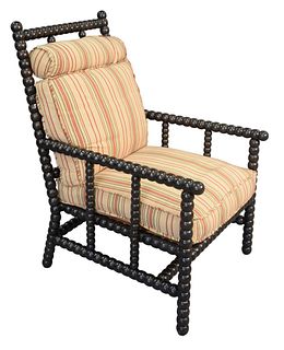 Spool Turned Armchair, height 45 inches, width 29 inches.