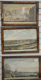 Six Piece Lot, to include a pair of British engravings by T.H. Fielding showing "Cockermouth Castle" and "Furness Abbey" along with four hand colored 