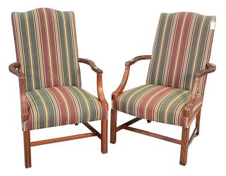 Two Southwood Open Armchairs, height 42 inches.