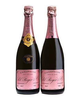 Two Pol Roger Brut Rose 1982 bottles.
Champagnes Pol Roger & Co.
Category: Champagne. Epernay (France).