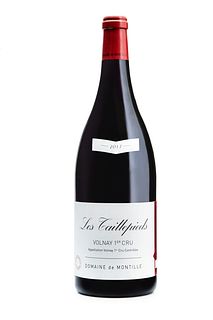 A Magnum Les Taillepieds Volnay 1er Cru bottle, vintage 2017.
Domaine De Montille.
Category: Pinot Noir red wine. Côte de Beaune, Burgundy (France).
