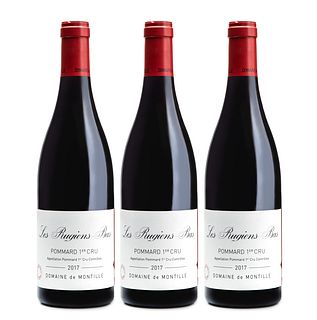 Three bottles Les Rugiens-Bas 1er Cru de Pommard, vintage 2017.
Domaine De Montille
Category: red wine Pinot Noir Côte de Beaune, Burgundy (France).