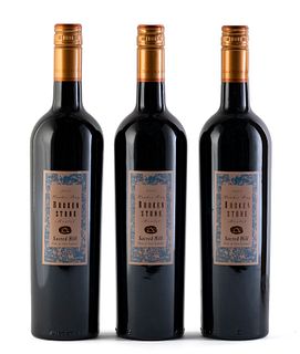 Three Broken Stone Sacred Hill bottles, 2004 vintage.
Sacred Hill Family Vineyards
Category: red wine, Merlot. Napier, Hawke's Bay (New Zealand).