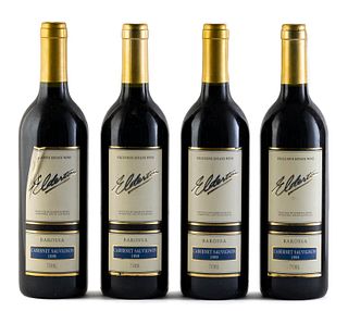 Four Elderton bottles, vintage 1999.
Elderton Wines.
Category: Cabernet Sauvignon red wine. Nurioopta, Barossa Valley (Australia).