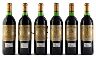 Six bottles Baron De Lantier, 1988 vintage.
From Lantier Vinhos Finos Ltda.
Category: Cabernet Sauvignon red wine. Garibaldi, Rio Grande do Sul (Brazi