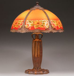 Pittsburgh Reverse Painted Lamp c1920