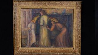 Impressionist Oil Painting Of Three Girls