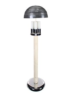 Mcm Mid Century Modern Chrome Mushroom Floor Lamp