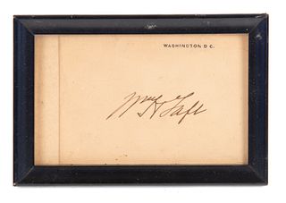 President Willian H Taft Autograph