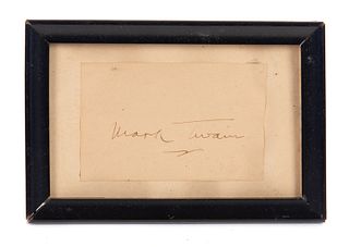 Mark Twain Autograph