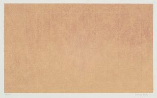 Diao, David o.T. Serigraphie auf Bütten.  22,7 x 37,5 cm. Signiert, datiert und nummeriert. Aus: New York Ten (New York l0/69), Gagosian Gallery, hg. 
