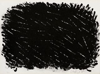 Uecker, Günther Bewegung. 1980. Set aus 4 Lithographien auf glattem leichtem Karton. Blattmaße je 49 x 67 cm. Je signiert, datiert und nummeriert sowi