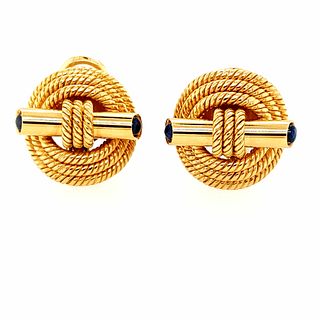 18K Yellow Gold Gold Knot Earrings