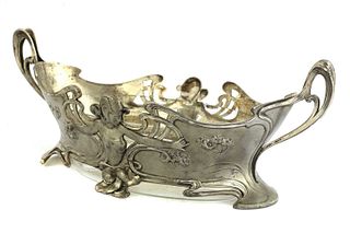 A WMF silver-plated twin-handled centrepiece,