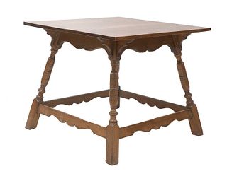 An Arts and Crafts oak side table,